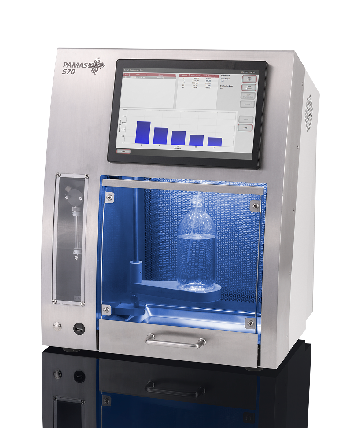 PAMAS S70 liquid particle counter from OptiCal Sciences